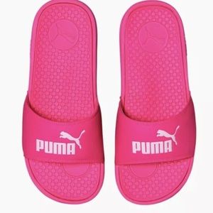 PUMA Cool Cat Women’s Slides Pink & White,US Size9